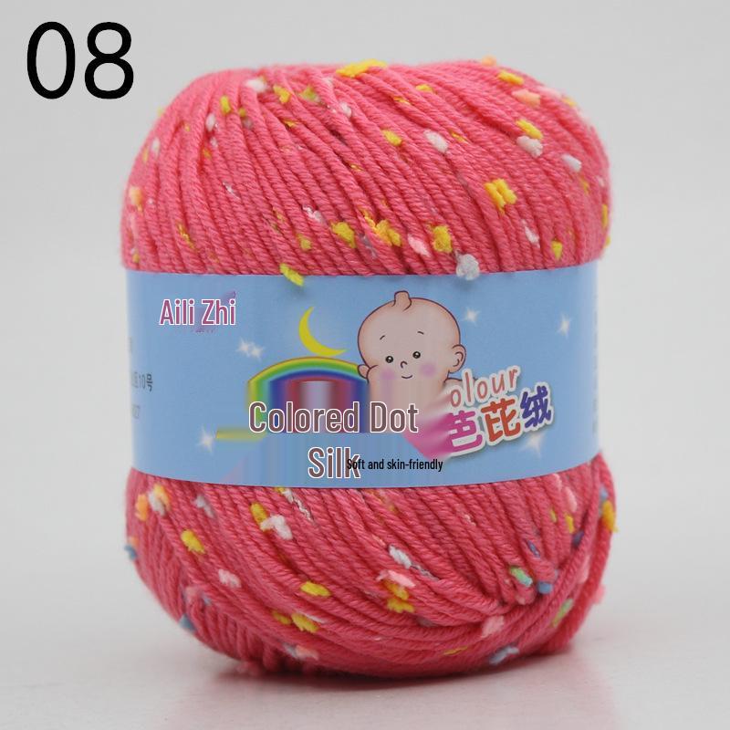Velvet Milk Cotton Yarn Ball for Infant Sweaters & Crochet Shoes DIY Kit