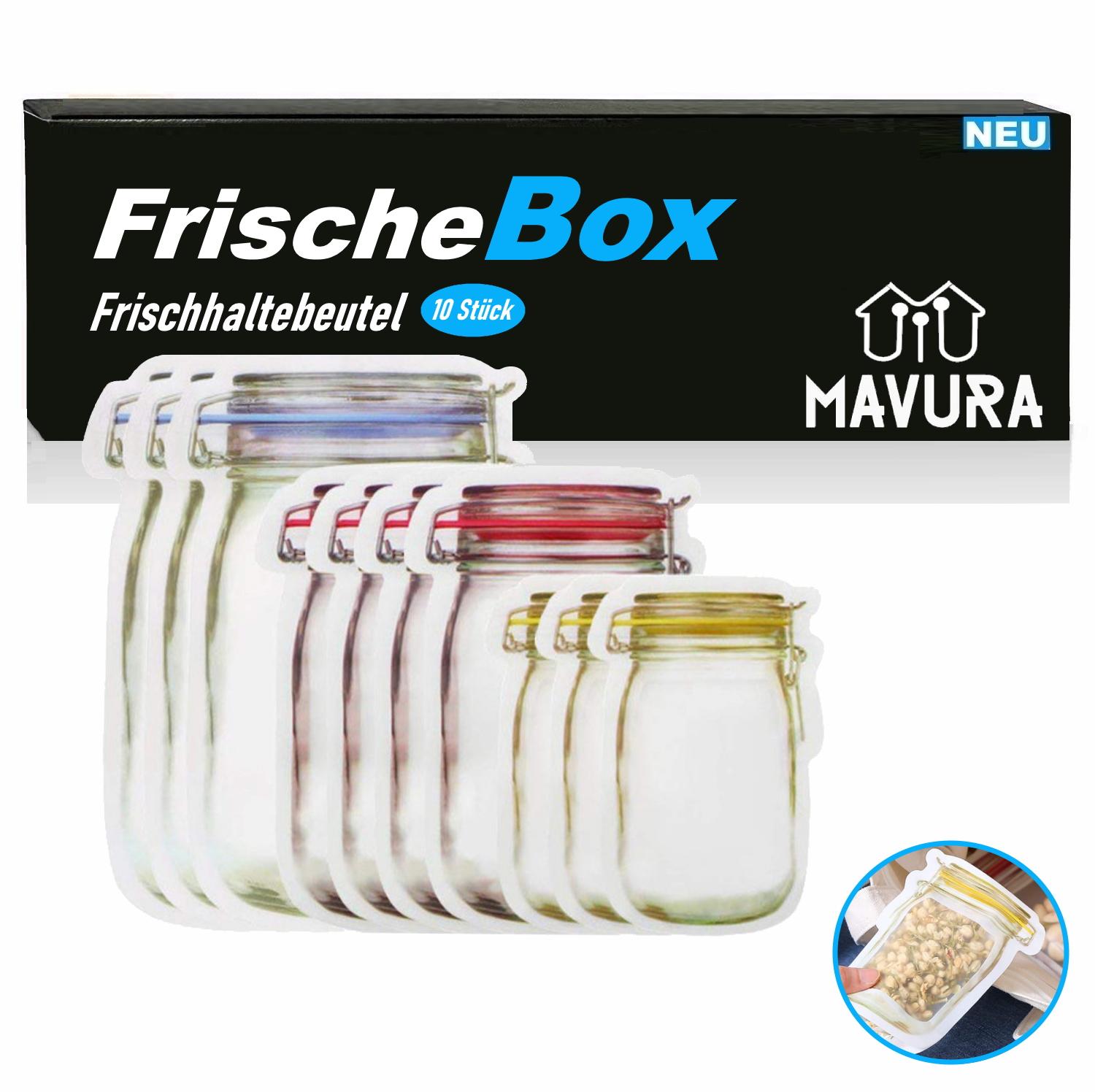 

Силіконові пакети для зберігання продуктів FreshBox, контейнери для свіжості, 10 штук