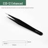 Black Stainless Steel Antistatic Precision Tweezers for Eyelash Extensions and Bird's Nest Plucking.