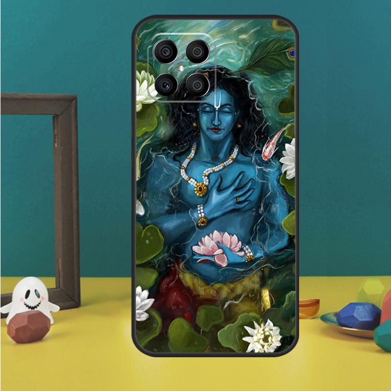 Indian God Lord Krishna For Huawei P30 Lite P50 P40 P20 Pro P Smart Z Nova 9 5T Cover For Honor 50 X9 X8 X7 Case