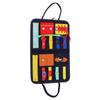 Toddler Busy Board Intelligence Development Color Cognition Pocket Zipper Sensory Board for Fine