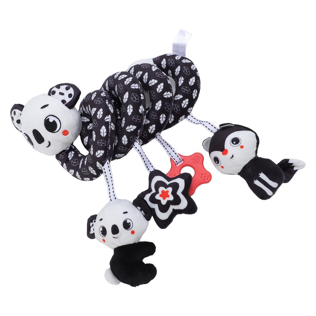 Wiszące Grzechotki do Łóżeczka Zabawka Uroczy Wygląd Wygodna Przenośna Pluszowa Spiralna Zabawka Aktywna do Fotelika Samochodowego