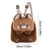 Soft Red Panda Backpack Animal Plush Red Panda Bag with Tail Fashion   School Bag