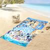 Bluey Cartoon Print Beach Towel, Large Soft Quick Dry Towel for Beach Camping Swimming