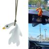  Color Changing Duck Pendant with Sunshine  Discoloration Effect Hanging Pendant for Car Rearview Mirror Decoration