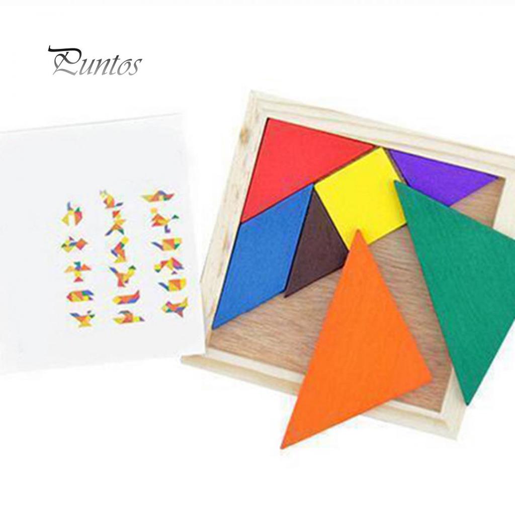 Tangram Brain Teaser Puzzle Developmental Kids Toy