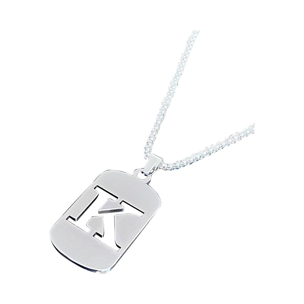 26 English Hollow Titanium Steel Non-fading Jewelry Necklace High-grade  And Winter Sweater Chain