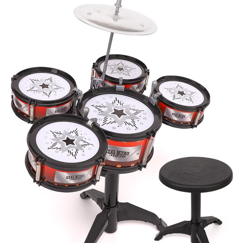 Children's Jazz Drum Set Toy for Ages 3-6: Early Music Education Percussion Instrument