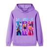 B1221 Kids Boys Girls Kpop Rumi Zoey Mira Print Long Sleeves Hoodie