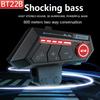 BT22B Motorcycle Bluetooth Intercom Helmet Headset 800M Stereo 3D Surround Sound with Shocking Bass Support Third-Party Intercom
