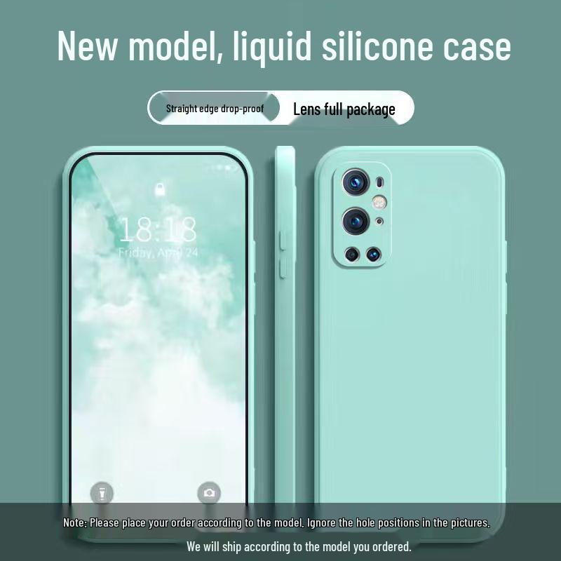 OnePlus 9 Pro Liquid Silicone Case - Full Coverage, Drop Protection, Skin-Friendly, Solid Color
