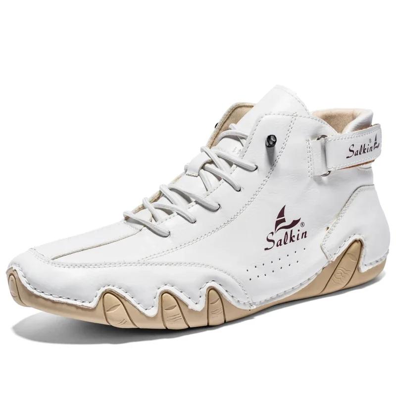 Men's sneakers casual vulcanized shoes outdoor light strap PU leather fashion roman new tennis zapatillas36-48