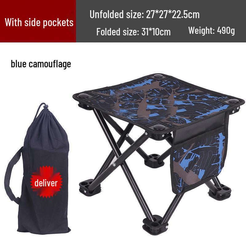 Portable Outdoor Folding Stool for Fishing, Sketching, and Picnics