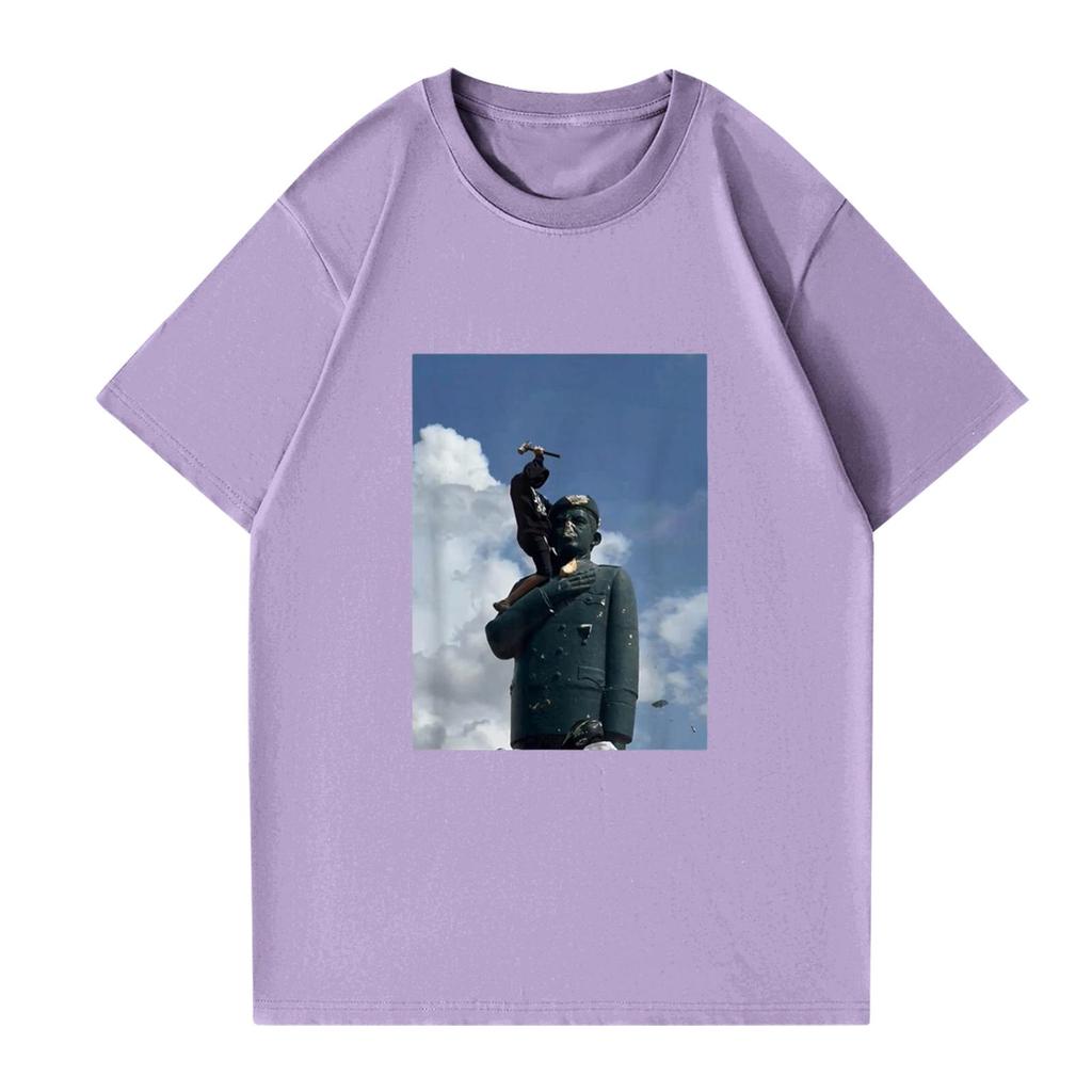 Modisches rundhalsiges lässiges bedrucktes kurzärmeliges T-Shirt Top für Damen und Herren