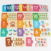 Wooden Alphabet And Number Matching Cards For Kids Educational Game For Early Learning