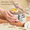 Insulated Thermal Lunch Box 2/3 Stackable Layers Adult Food Container Set for School Office Outdoor Picnic Meal Prep