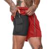 Men's Double-Layer Quick-Dry Sport Shorts for Fitness, Running & Basketball