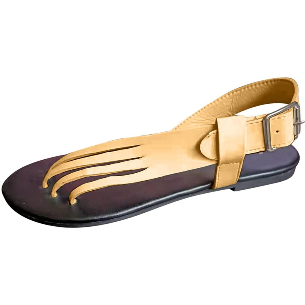 Women's Flat Sandals Summer Travel Beach Shoes Women's Clip Toe Sandals