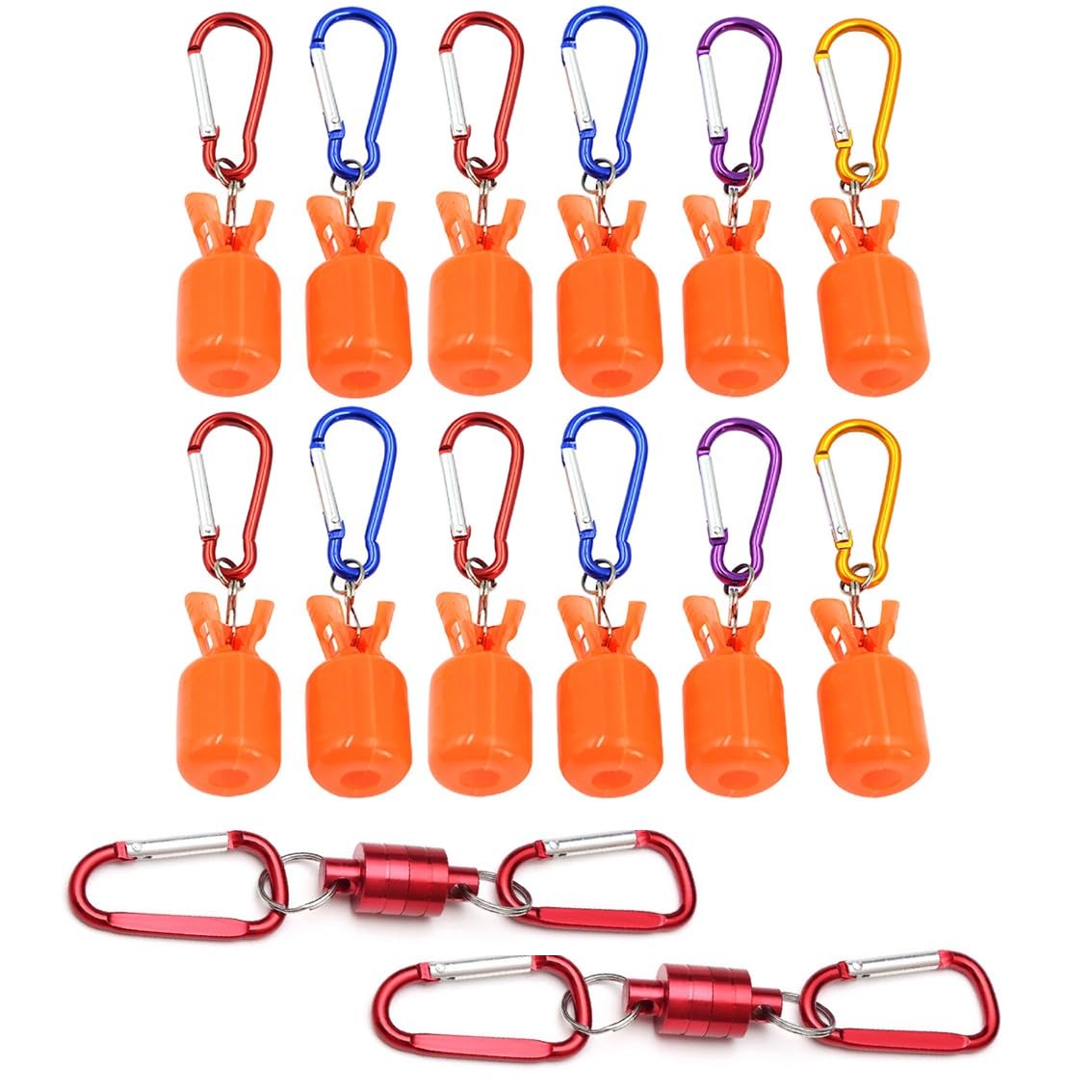 

Large Squid Lure Holder with Carabiner and Magnetic Squid Lure Case for Fishing Hook Protection of 6 Squid Lure Covers and 2 Magnetic [IMPACT Online]