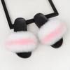 New Girls Fur Slippers Sandals Shoes Soft Luxury Women Lady Slides