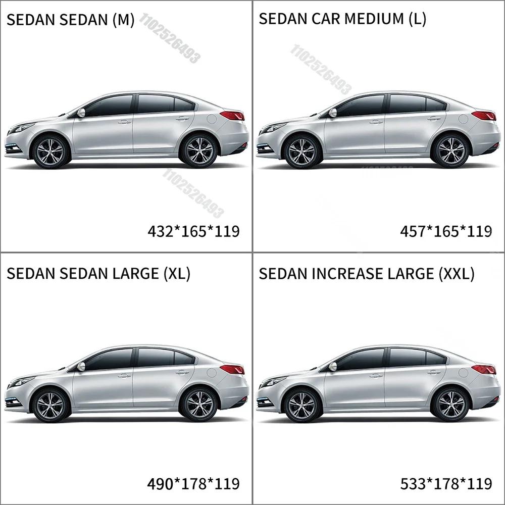 Car Cover Outdoor Protection Full Exterior Snow Cover Sunshade Dustproof Oxford Protection Cover Universal for Hatchback Sedan