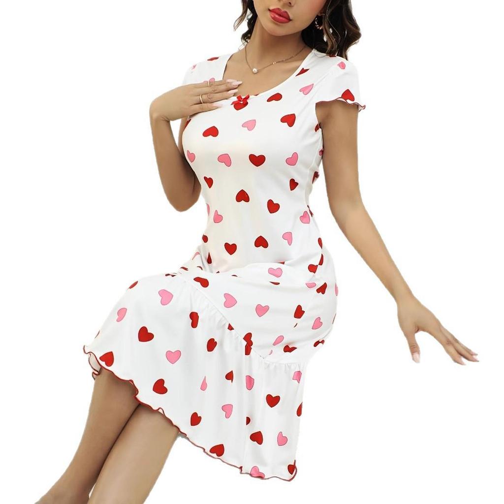 Summer Sexy Women's Casual Pajama Dress Nightgown Short Skirt