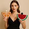 Clutch Evening Bag Wedding Party Chain Crossbody Acrylic Shoulder Women Handbags Luxury Brands Pouch Purse Watermelon Orange Bag