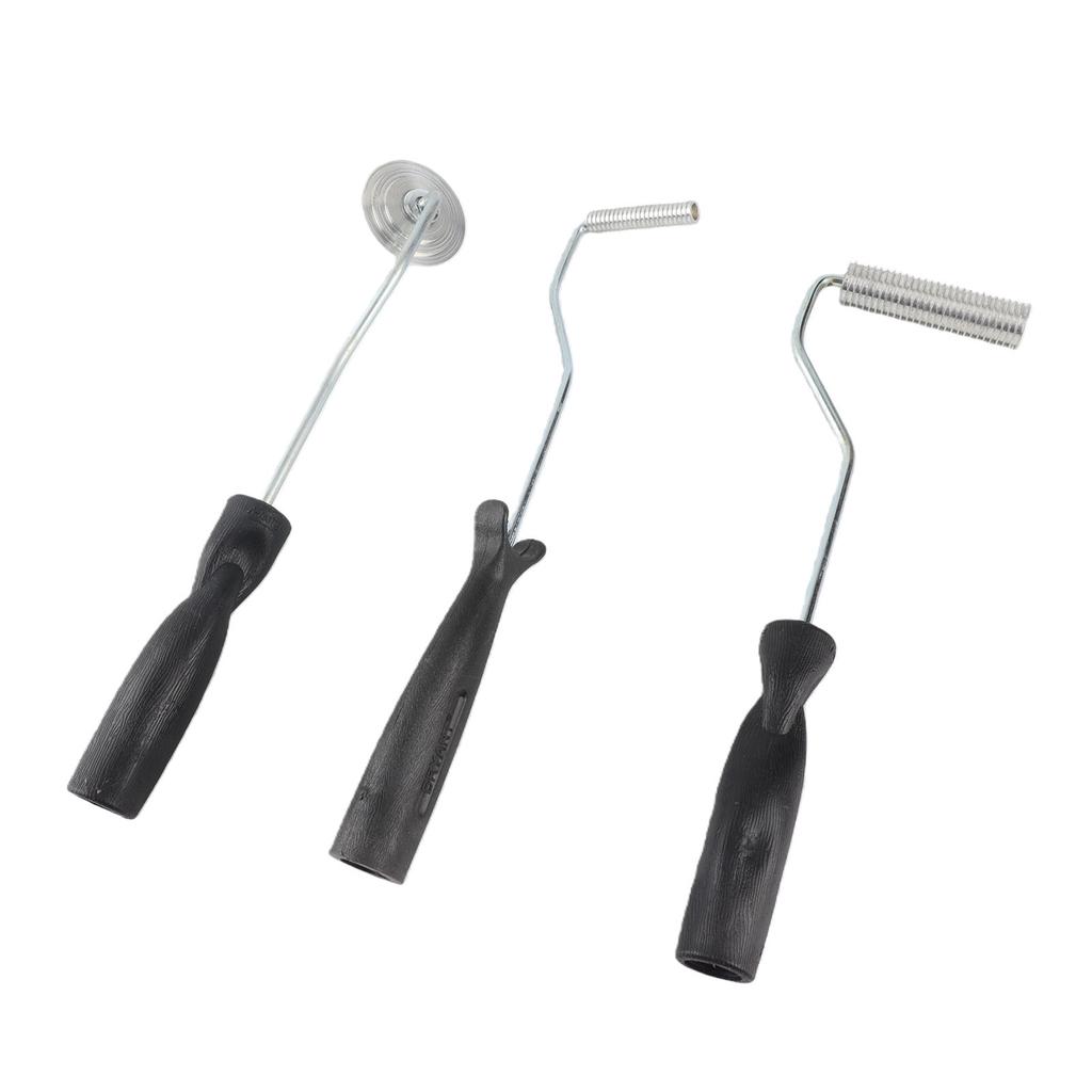 Fiberglass Roller Tool Kit 3 Pcs Bubble Paddle Tool Fiberglass Resin Laminating Bubble Roller for Mold Composite Project