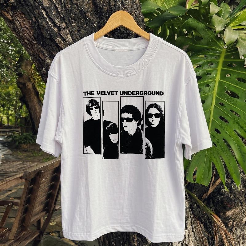 Velvet Underground Band Tshirt Retro Rock Band Tshirt for Unisex Summer New Unisex Tshirt
