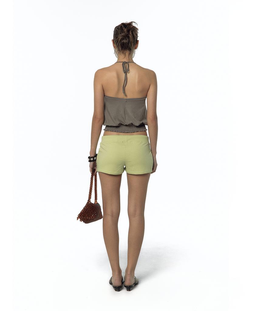 Kasiko Bold Low-Rise Shorts Lime