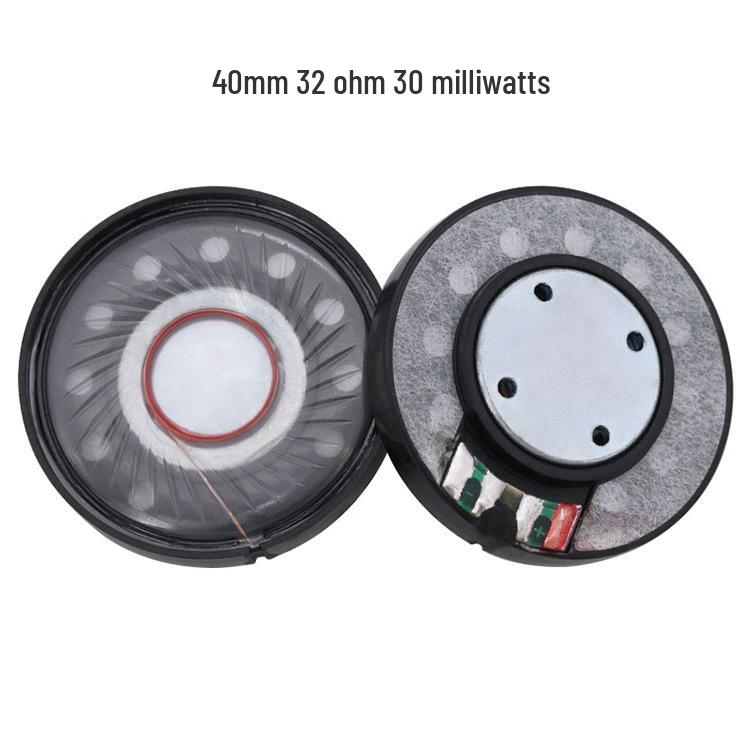 High Metal 32 Ohm Over-Ear Headphone Speaker: 36/40/50mm, 30mW