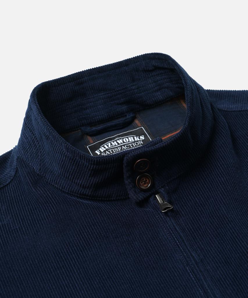 Giacca Harrington Buddy in Velluto a Coste Frizmworks _ Blu Navy