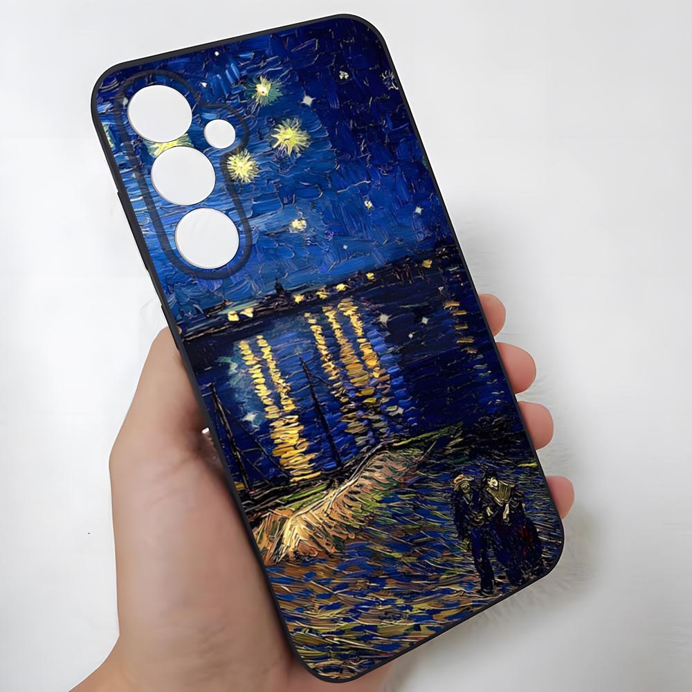 Van Gogh Oil Painting Phone Case For Samsung S26 Ultra S25 Edge Ultra S23 S22 S21 S20 Ultra Plus S24 Fe Glass Cover