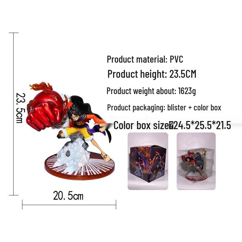 One Piece Luffy Third Gear Onigashima Big Fist Anime Figurine