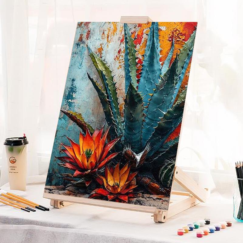 DIY Digital Oil Painting Kit - Acrylic Paint by Numbers, No Frame Included