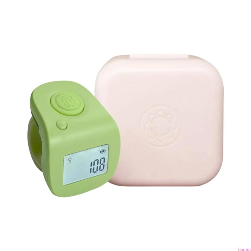 

Multifunction Hand Press Counter with Flip Screen Rechargeable Counting Device for Religious event & Industrial Environment зелёный