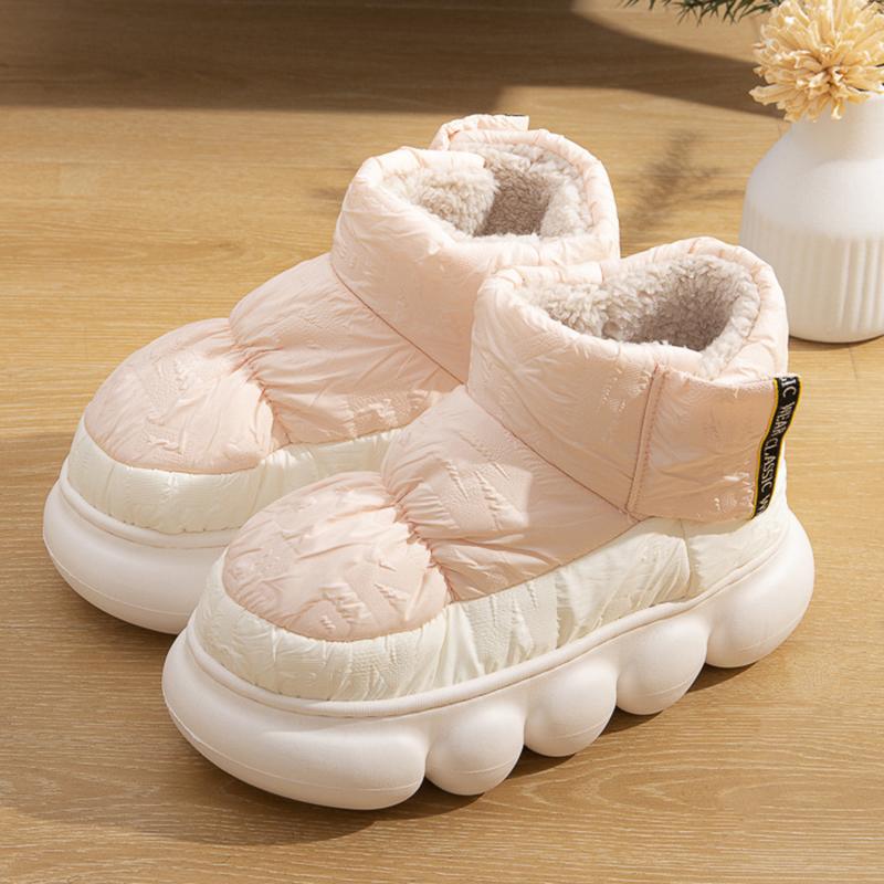 Mote Rimocy 2024 Nye Varm Snøstøvler for Kvinner Vanntette Dame Vinterstøvler Tykk Såle Plysjfôr Bomullspolstrede Sko Kvinne