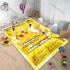 15 Rozmiarów P-Pokemon Pikachu Wzór Dywany do Salonu Sypialni Mata Podłogowa przy Łóżku Dywanik Dekoracja Domu Luksusowe Prezenty
