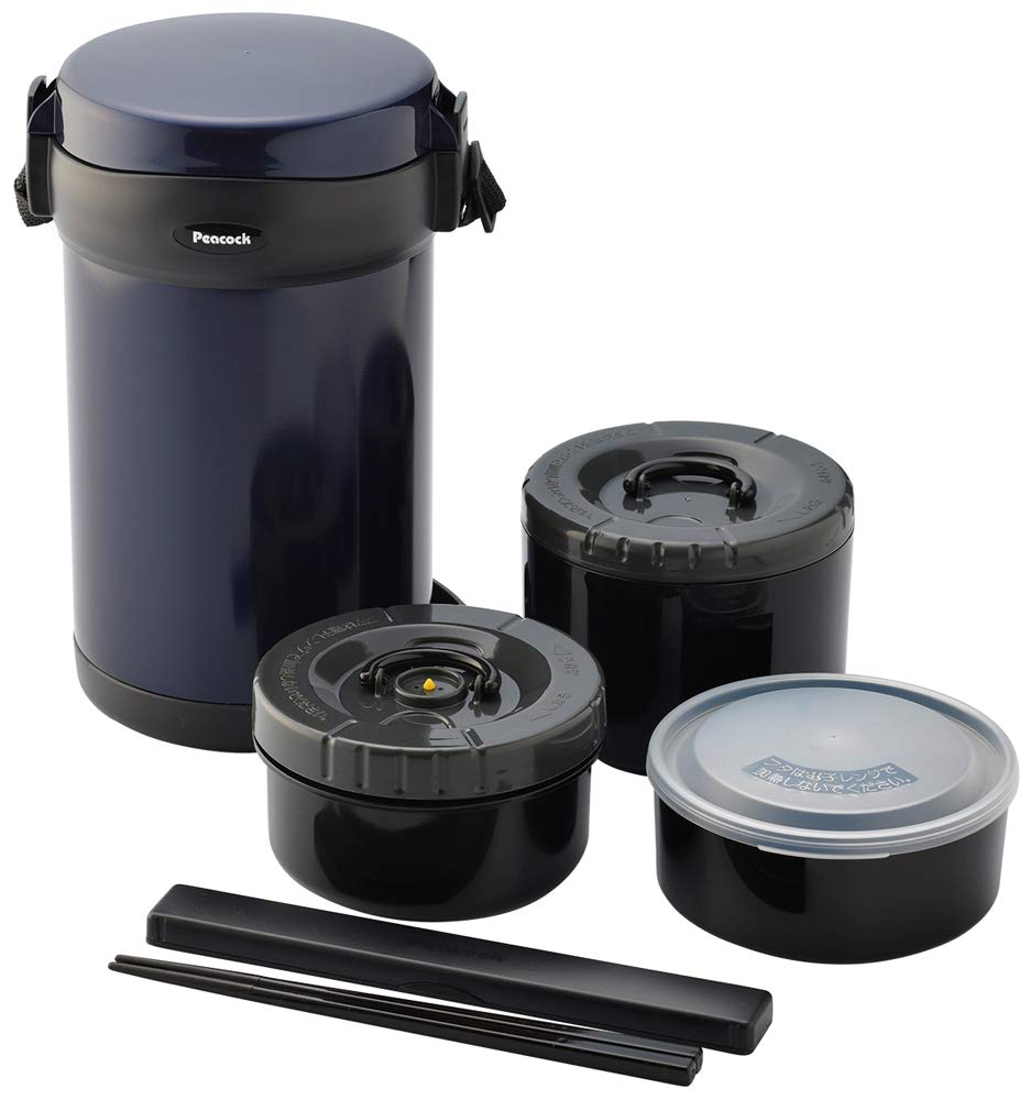 

Peacock Lunch 3 AK Jar, Insulated, Navy, Approx. Cups, AWL-20