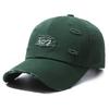 Fashionable Women's Spring and Autumn Letters Ripped Baseball Cap Outdoor Sports Men's Travel Casual Sun Hat Trendy Duckball Cap