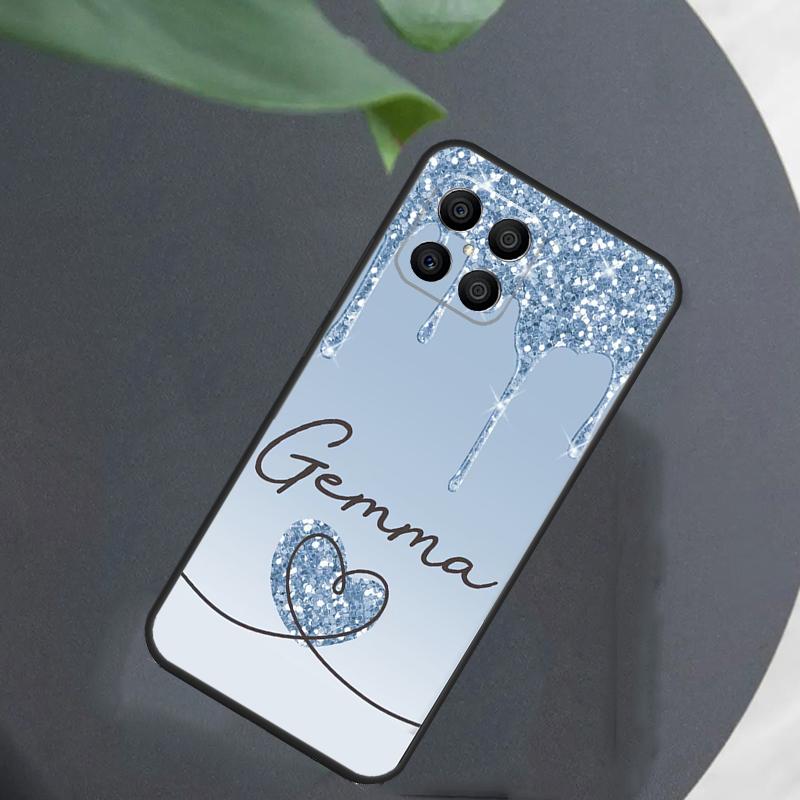 Shinee Hearts Custom Name Initials For Huawei Honor X9a X7 X8 X9 50 70 P20 P40 P30 Lite Mate 50 Pro Nova 5T P Smart 2021 Case