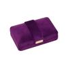 Velvet Gold Button Jewelry Box for Rings and Earrings