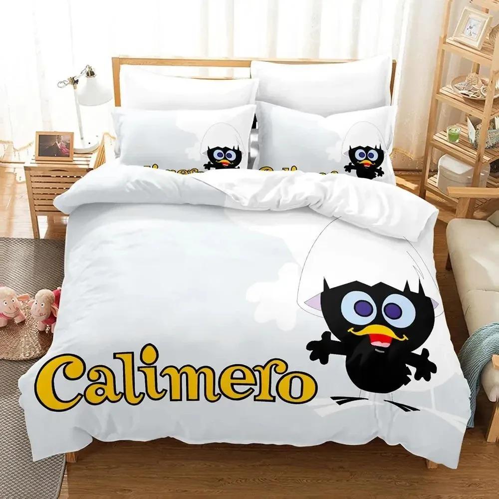 Anime Calimeros Bedding Set Duvet Cover Bed Set Quilt Cover Pillowcase Comforter king Queen Size Boys Adult Bedding Set
