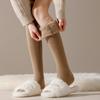 "Women's Fleece-Lined Thick Knee-High Socks - Warm Cashmere Thigh-Highs for Autumn & Winter"