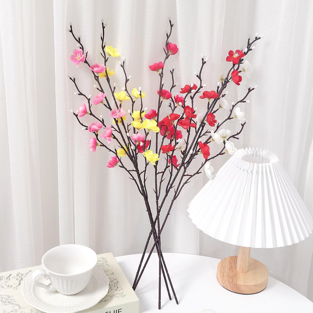Pflaumenblütenzweig-Dekoration - Künstliche Blumendeko für Wohnzimmer & Esstisch