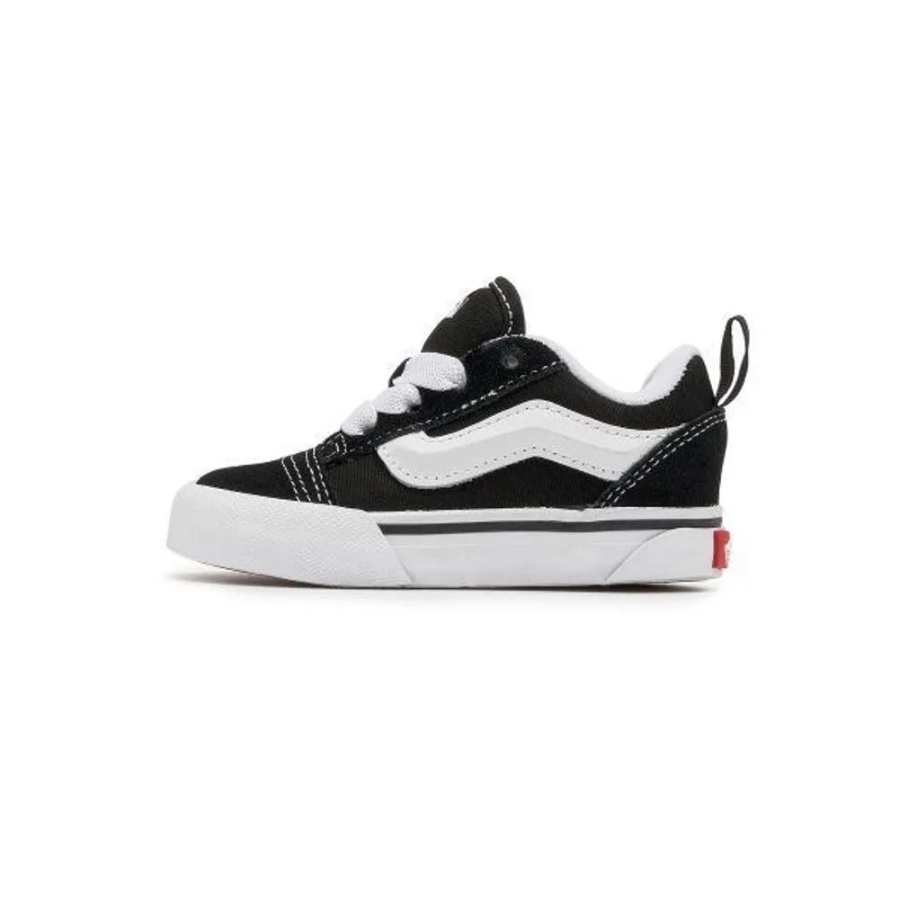 Vans KIDS New School Elastic Lace Toddler - Black True White VN000D0K6BT1