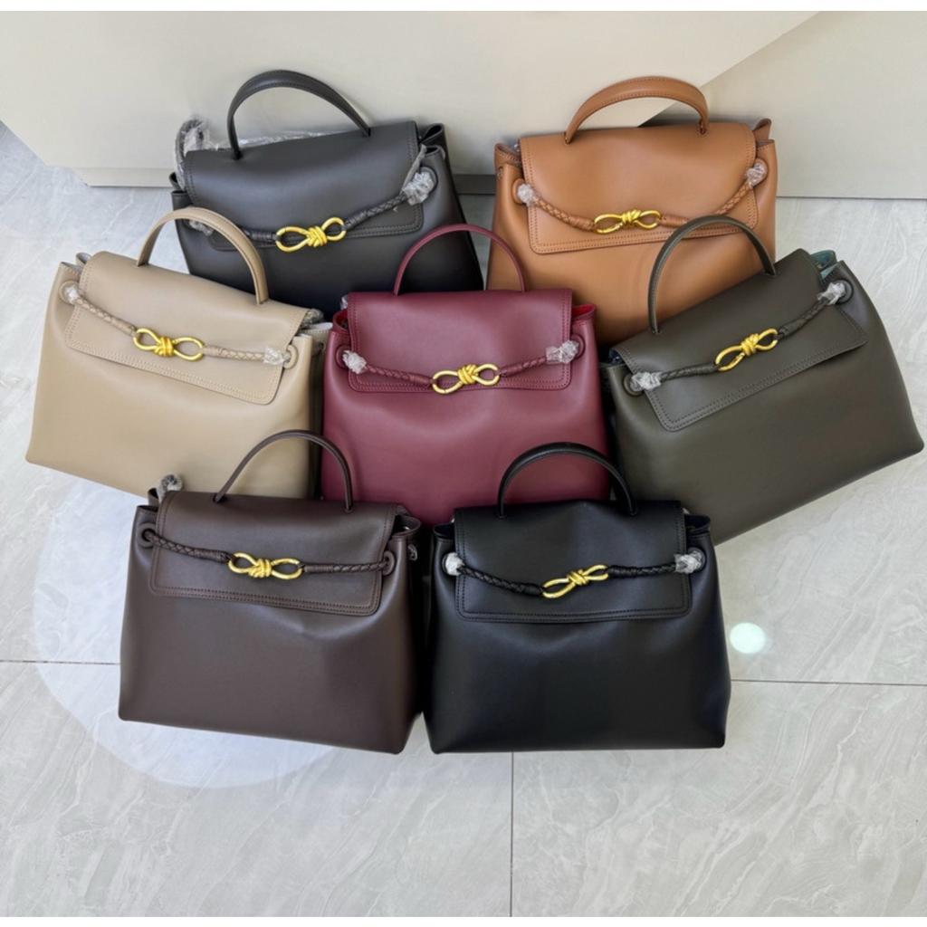 2026 Neue Leder-Damenhandtasche grenzüberschreitender Bestseller schlicht gewebt Klappe Schleife goldene Schnalle Schulter Crossbody tragbare Tragetasche