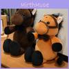 Printing Horse Lightning Plush Toy Animal Stuffed Doll Decoration Gift 28cm