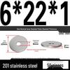 201 Stainless Steel Flat Washer Shim, GB97, Sizes M3 to M30