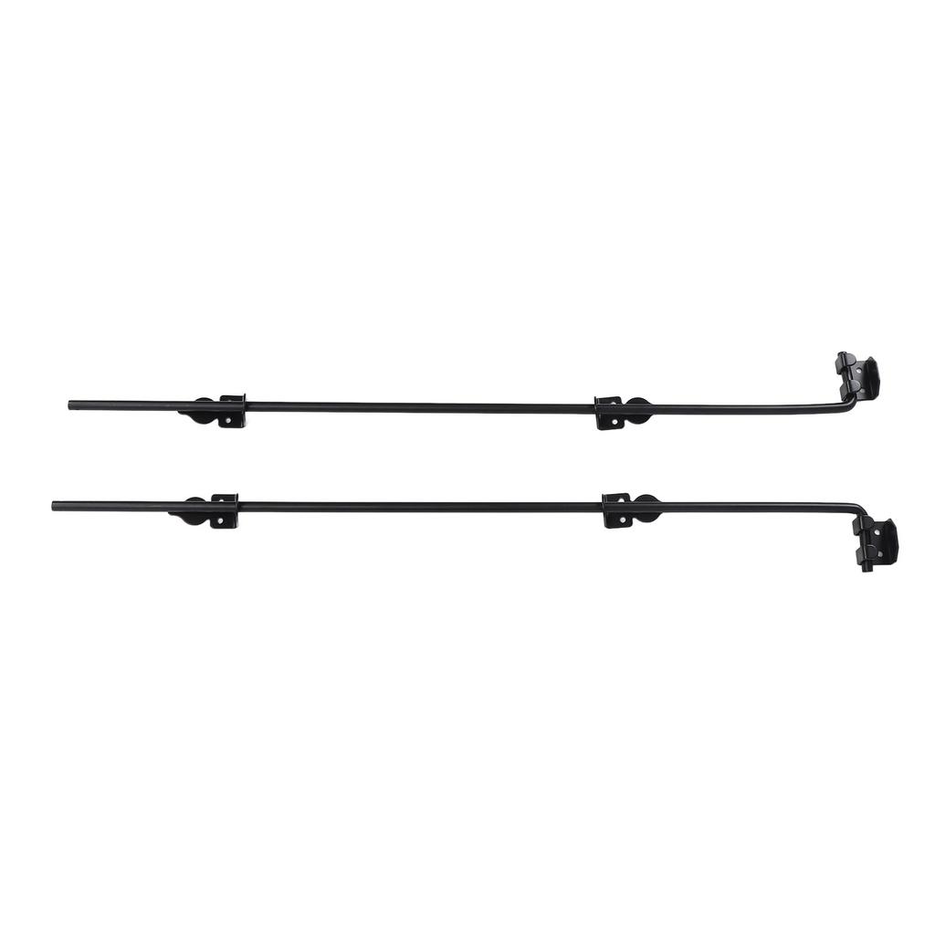 2 Sets Gate Ground Latch 36 Inch Alloy Steel Heavy Duty Multifunctional Cane Bolt Gate Drop Rod for Fence